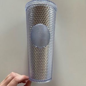 Clear studded Starbucks cup
